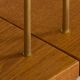 Danish oak modular shelving system 12 shelves