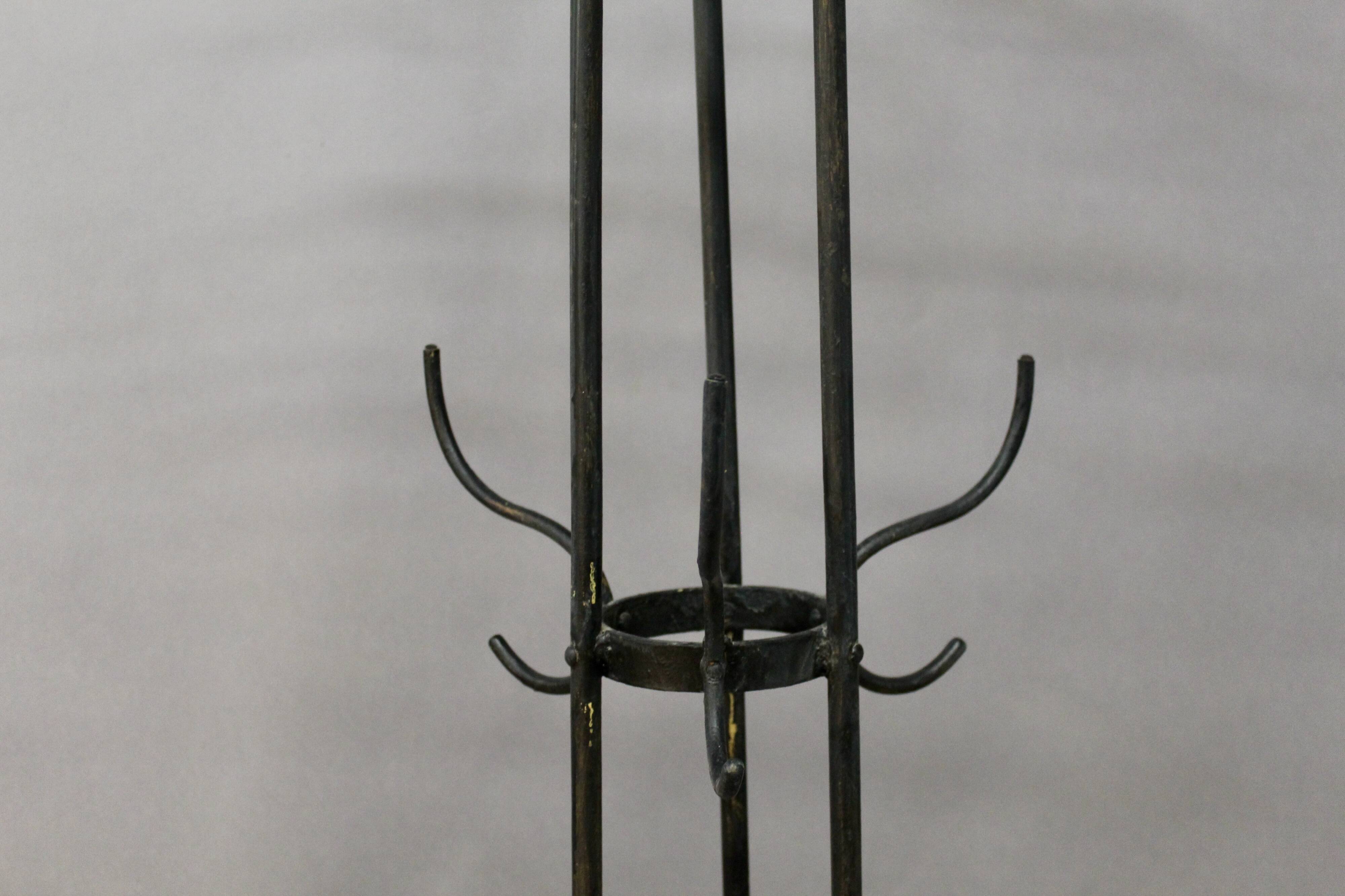 Wrought Iron Coat Rack and Umbrella Stand