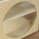Characteristic serving trolley in cream white Space Age design