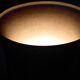 Art Deco tulip lamp in copper metal, 42.5cm from the 1930s.