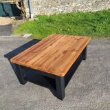 Vintage Scandinavian solid pine coffee table