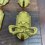 Brass coat hooks