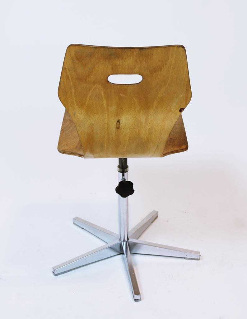 Swiss made height adjustable childrens school chair by Embru, 1960
