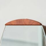 Oval beveled teak mirror - 1960 - 15.02.24.05