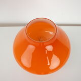 All Glass Orange Table Lamp by Valasske Mezirici, 1970s