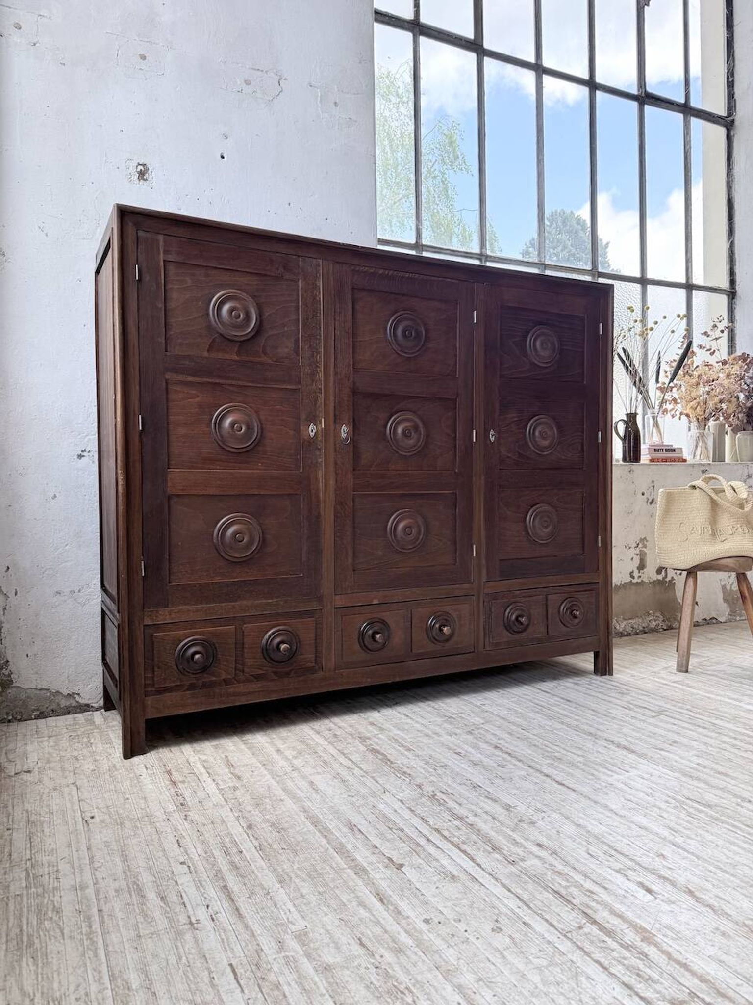 Oak wardrobe "Basque" Dudouyt