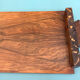 Art Deco walnut plateau