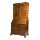 Bureau-bibliothèque en loupe de noyer, XIXe siècle