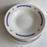 Set of 8 Lustucru hollow plates