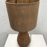 Lampe en rotin et abat-jour en jute