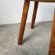 Pine stool assigned to Charlotte Perriand for Les Arcs.