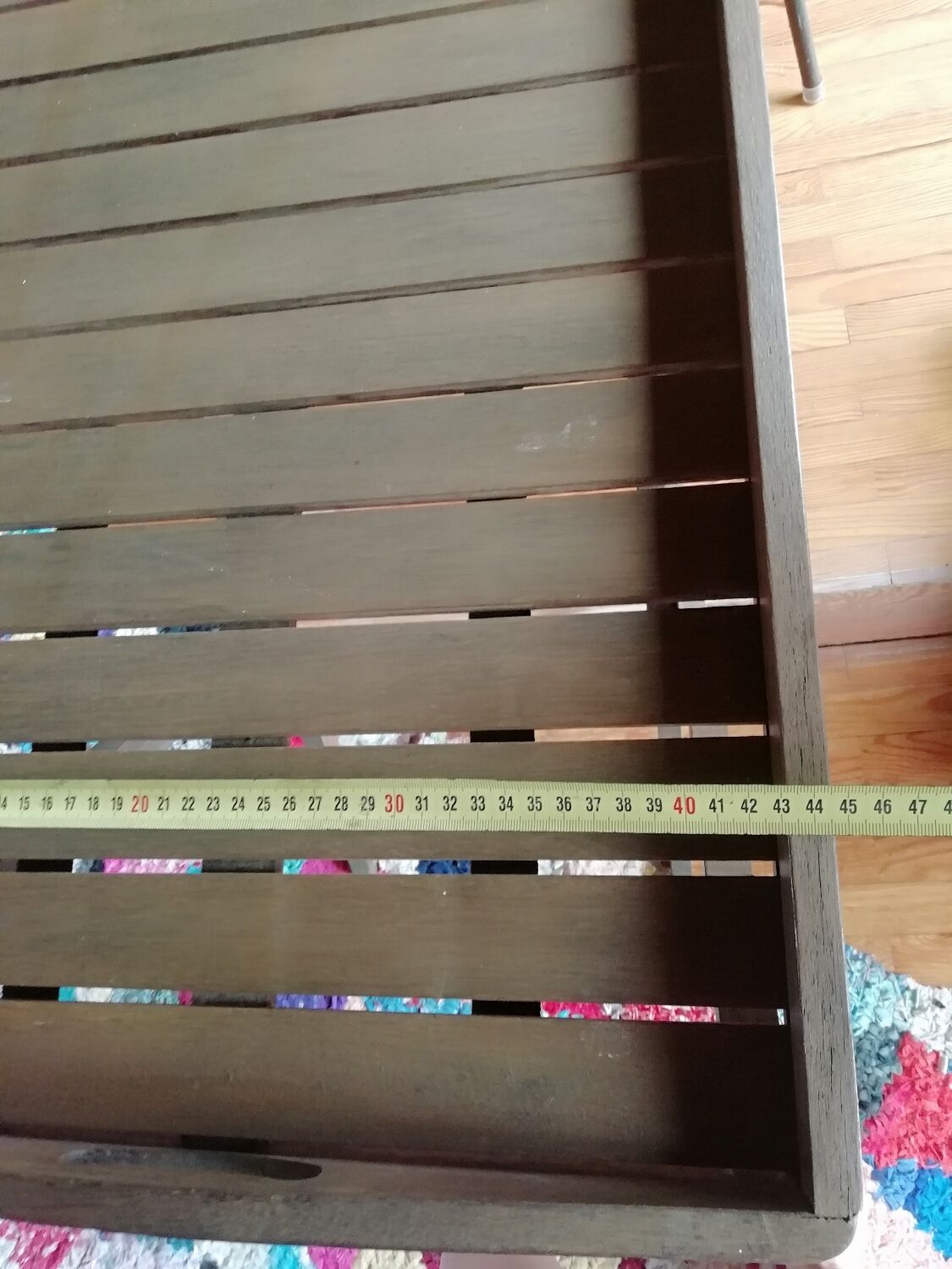 Wooden dessert table