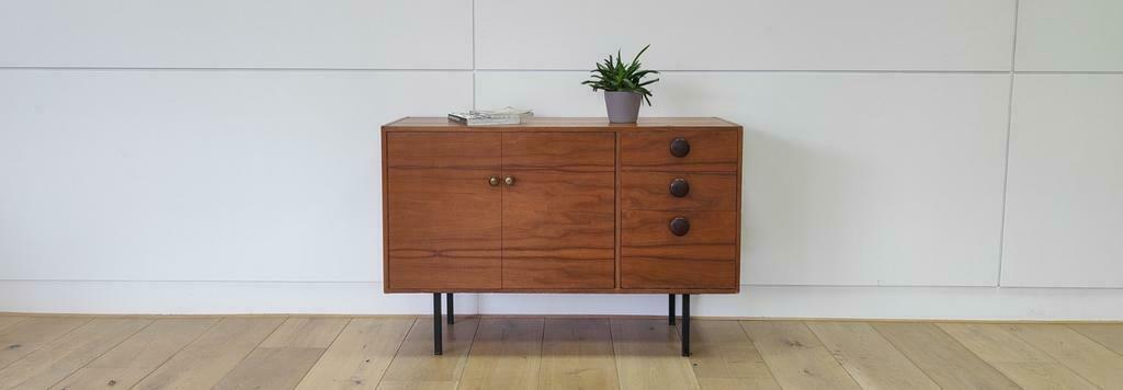 Vintage mid century sideboard shoe cabinet convenient