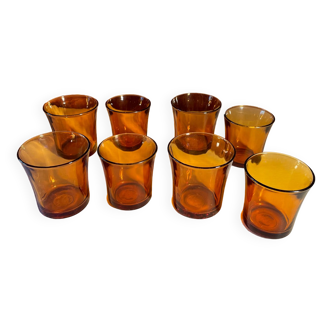 Set of 8 vintage glasses Duralex