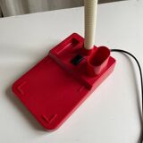 Vintage red articulated desk lamp Italy