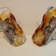 Pair of Murano glass sconces by Carlo Nason for Mazzega 70s