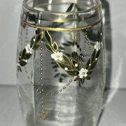 Vase époque Art Nouveau décoré à la main