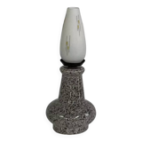 Vintage ceramic and opaline lamp