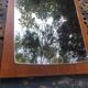 Scandinavian teak mirror 60s