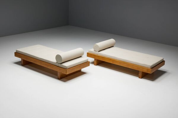 Lit de repos par Charlotte Perriand pour Méribel Les Allues, France, 1960