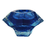 1960s blue ashtray or vide poche by Flavio Poli