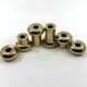 6 small brass candlesticks • Landskrona Mässing • Sweden • Circa 1978