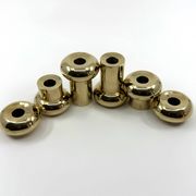 6 small brass candlesticks • Landskrona Mässing • Sweden • Circa 1978
