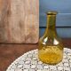 Vintage amber glass carafe with diamond pattern – Retro soliflore