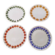 Lot De 4 Anciennes Assiettes A Dessert  D: 16 cm Année 70 Vintage