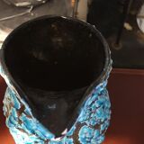 Turquoise blue vintage pitcher