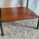 Modernist bedside table in wood and metal - 1950s/60s