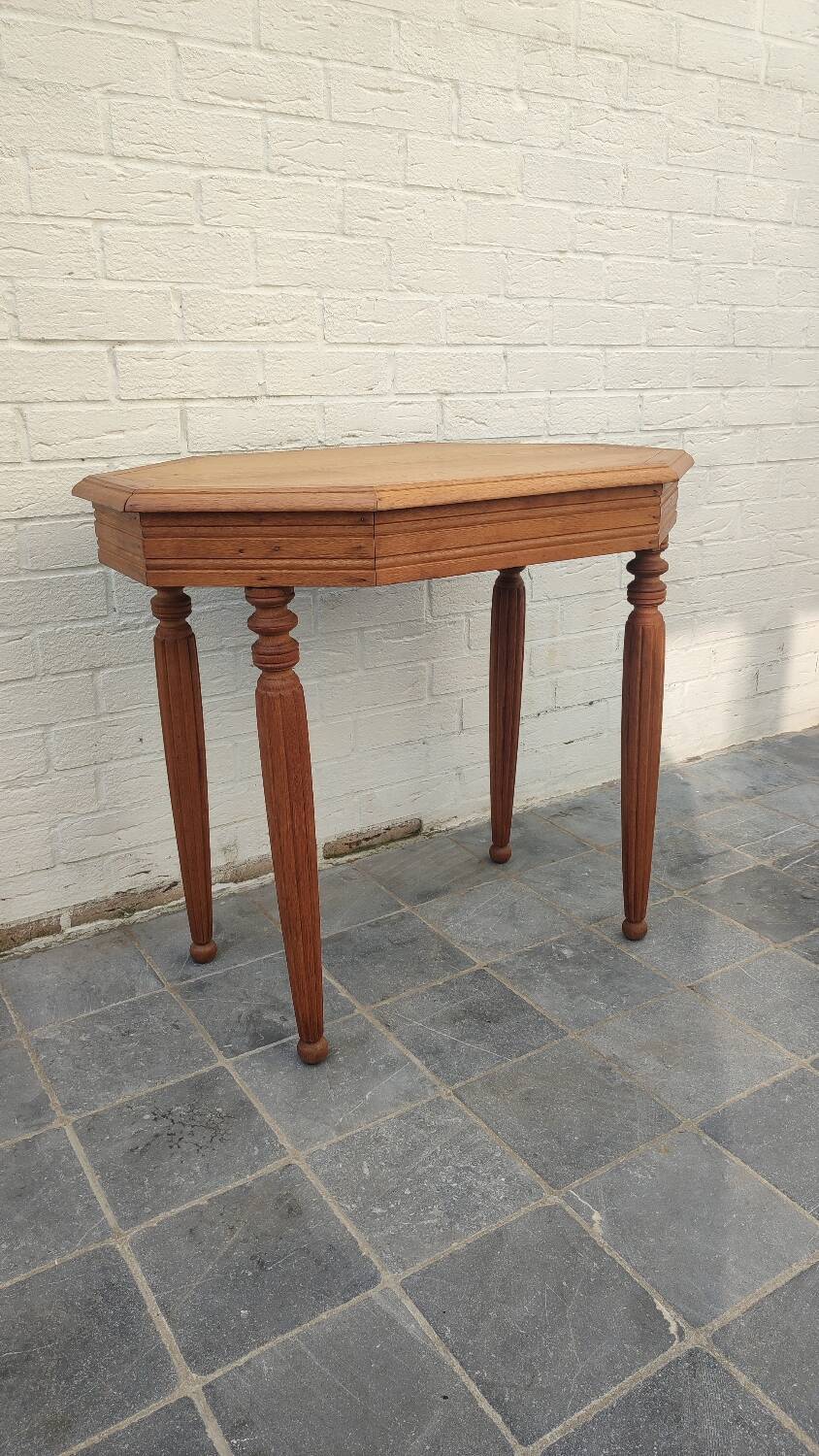 1940 oak dining table and decor