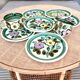 6 Boch Belgium dessert plates and 2 cups