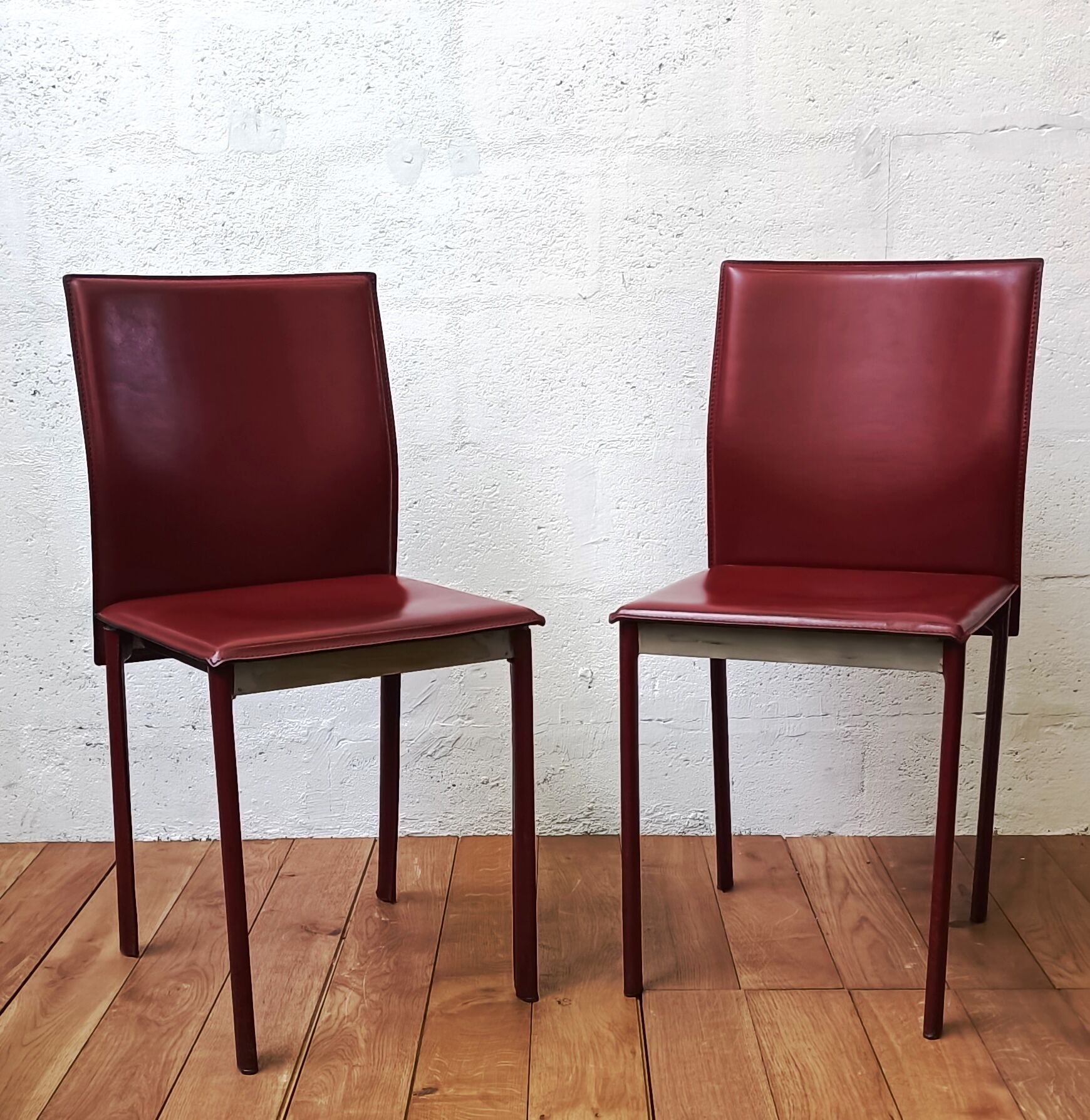 Vintage leather dining chair