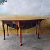 Étonnante table ovale en chêne XIX ème