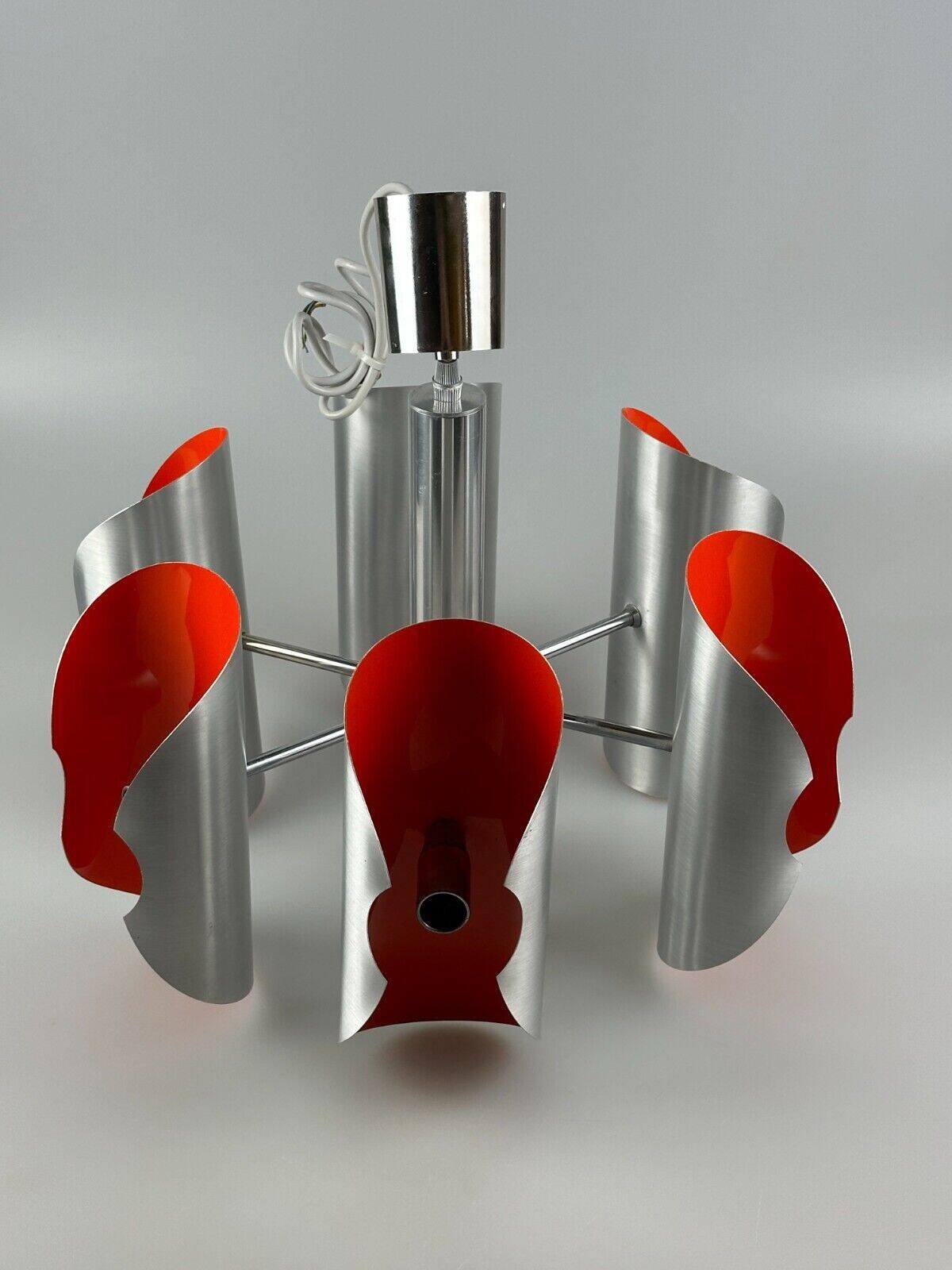 60s 70s 6-flame Sputnik candlestick metal chrome space age design