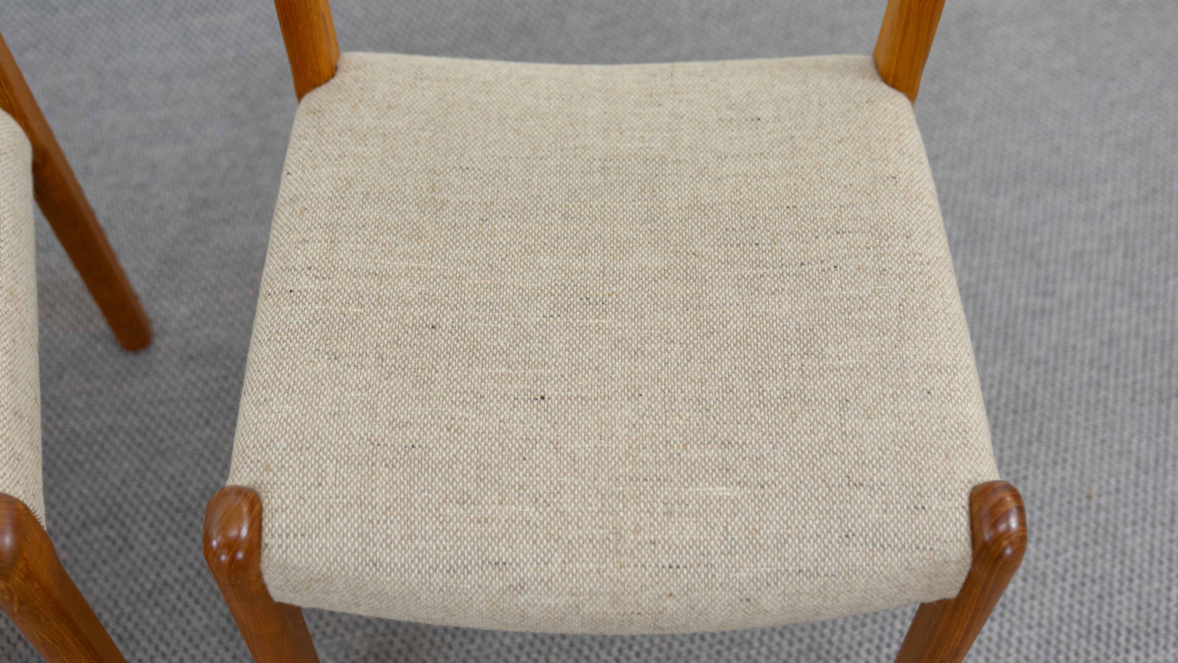 Chaises de Salle à Manger Mid-Century en Teck par EMC, Danemark, années 60, Set de 4