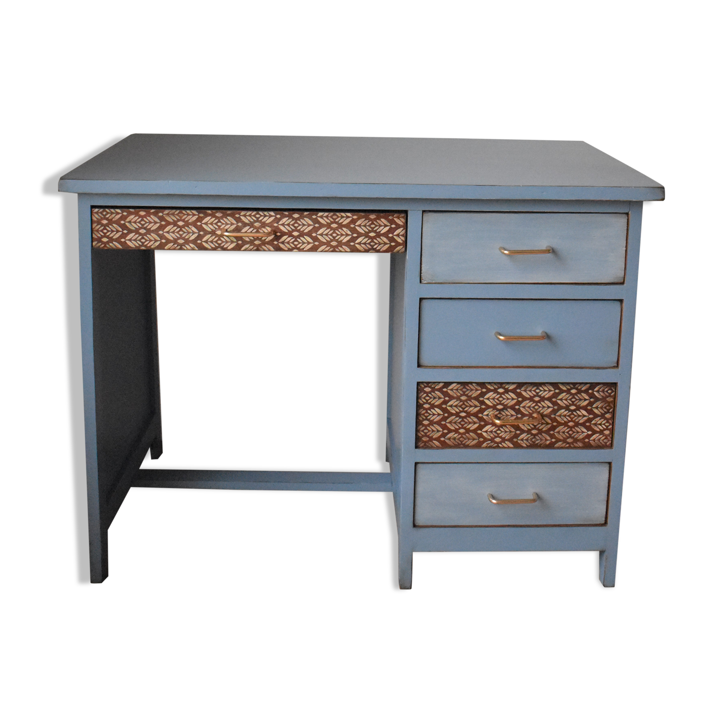 Vintage blue horizon desk