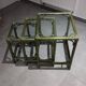 Vintage nesting table, green in colour.