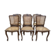 Suite de 6 chaises de style Louis XV en cannage