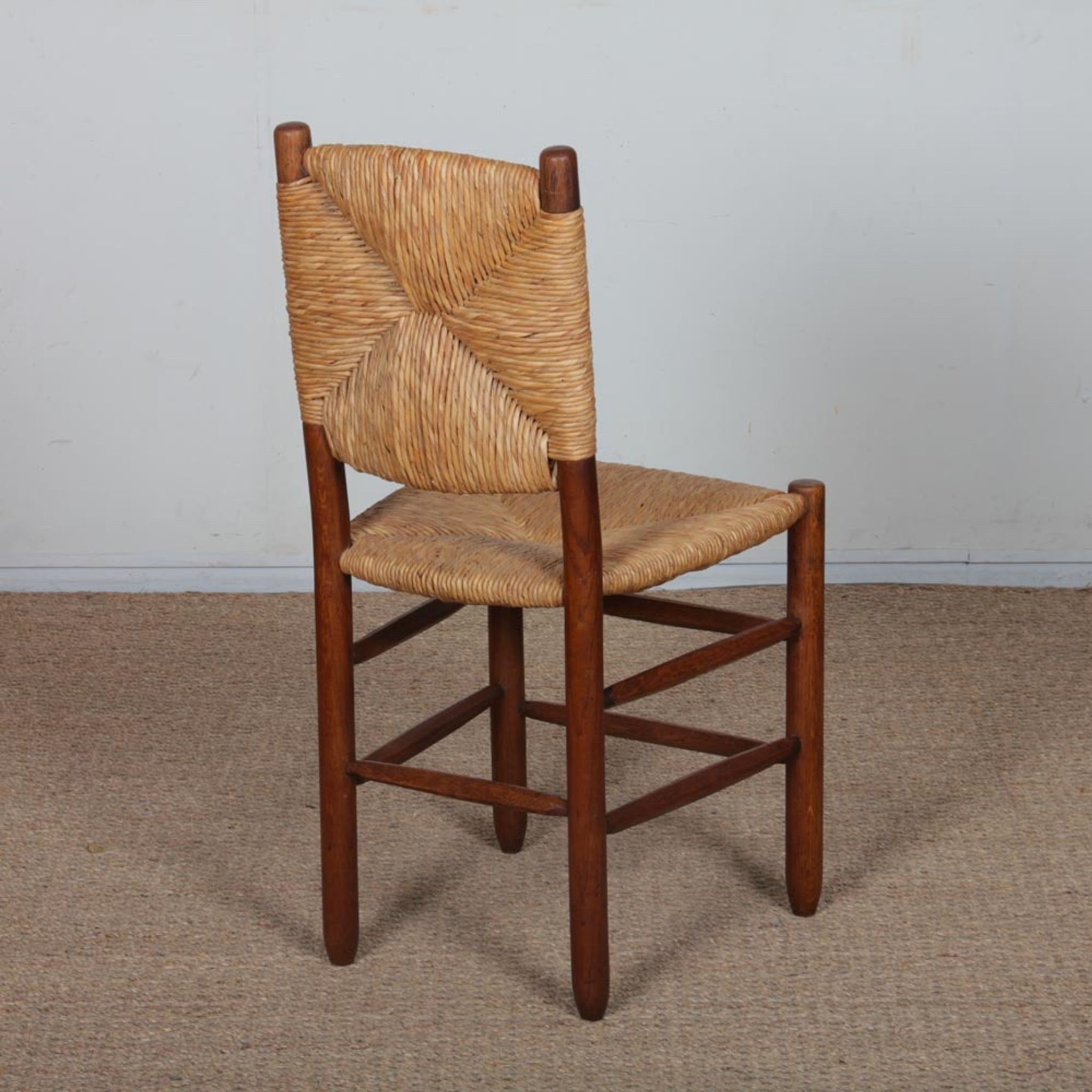 Set of 6 chairs, model Bauche no. 19, by Charlotte Perriand, 1950