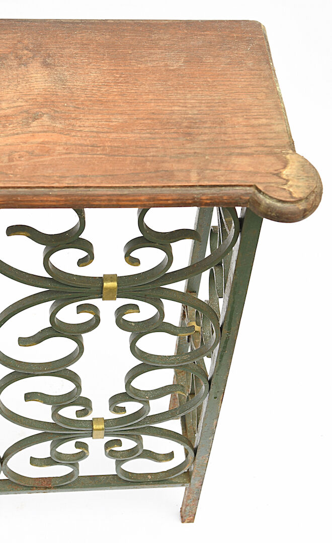 The wrought iron radiator cover