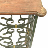 The wrought iron radiator cover