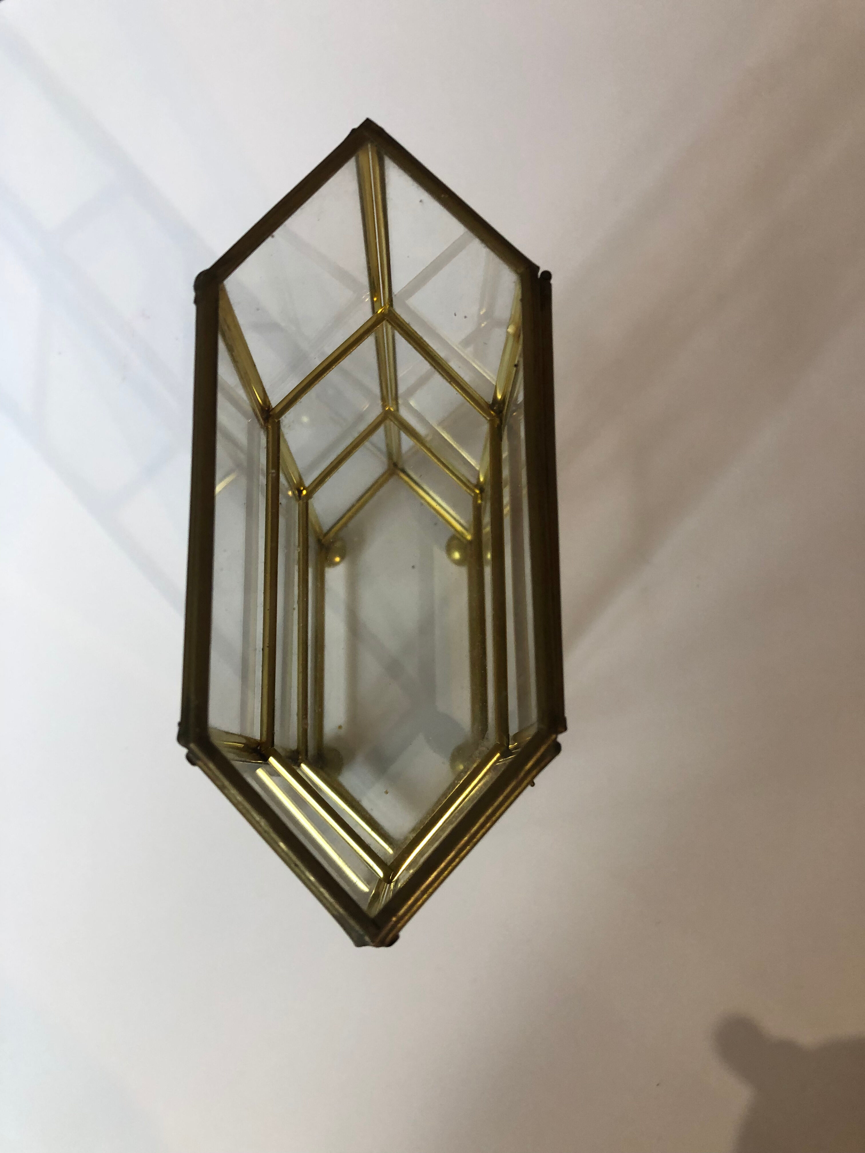 Small brass showcase