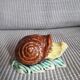Céramique vintage en forme d'escargot