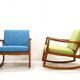 Paire de rocking chair par Ole Wanscher pour France & Søn, 1950s
