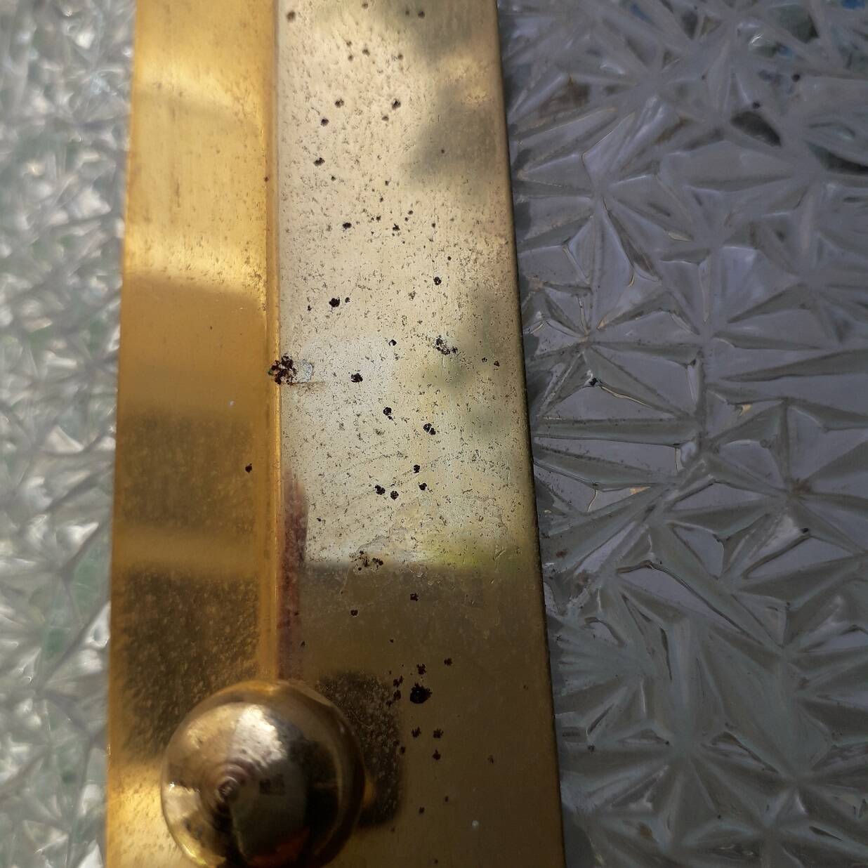 Suspension en verre 70's
