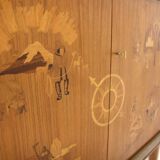 Scandinavian walnut wardrobe, Reiners, Mjölby, Swedish Modern, Sweden, 1