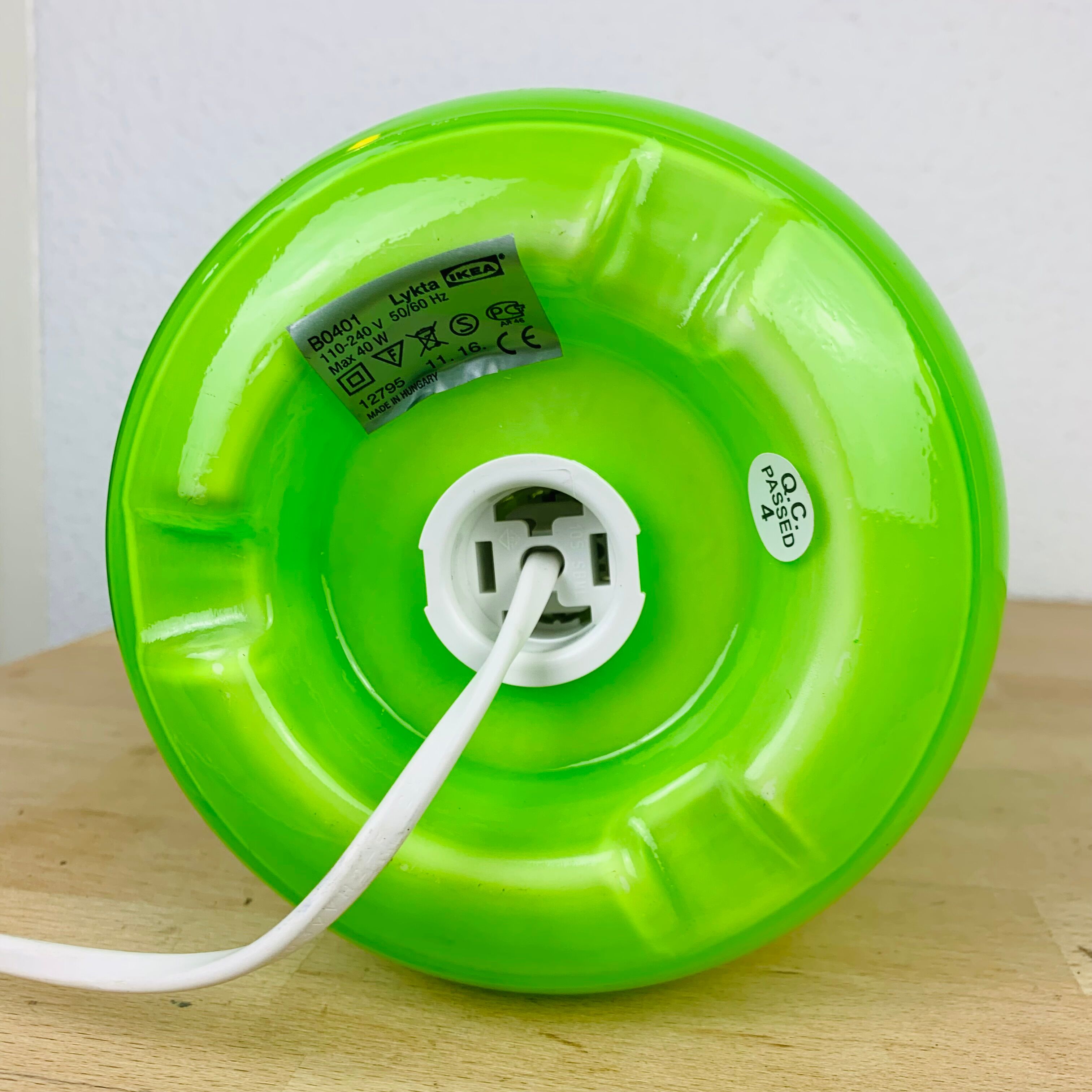 Lamp Lykta Ikea vintage green glass