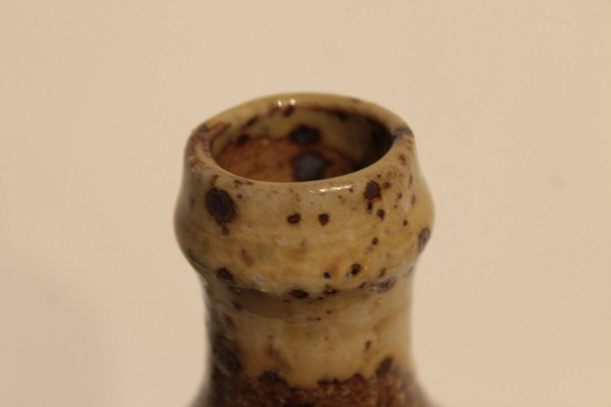 Pyrite stone bottle vase by Gustave Tiffoche